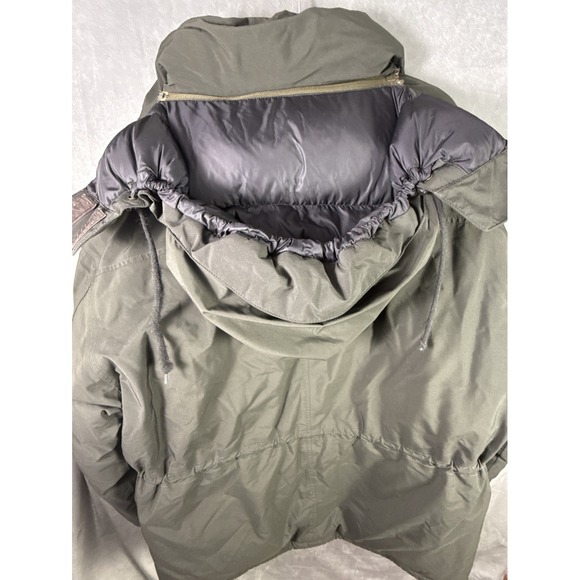 Eddie Bauer Goose Down Polar Parka Jacket Black Men's Size Large Soft Black - Picture 3 of 12